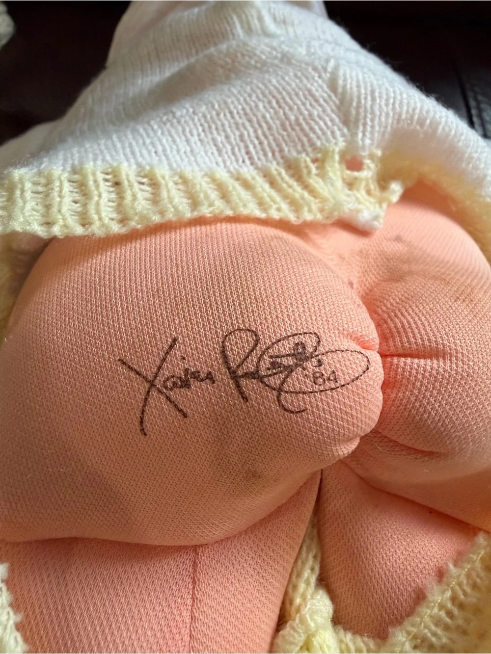 Cabbage Patch Kids Baby Doll in Yellow & White Knit Outfit - Picture 12 of 15